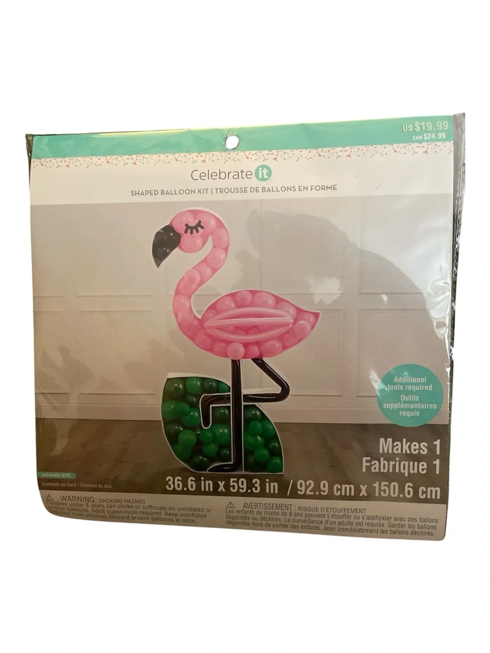 Flamingo shaped ballon kit